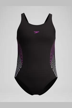 Speedo Black Placmement Muscleback Swimsuit 11