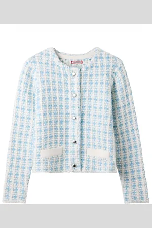 Joe Browns Blue Vintage Tweed Cardigan AU 16