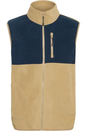 Blend Cream Zip Through Fleece Gilet XXL