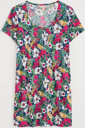 Seasalt Cornwall Black Busy Lizzy Short Sleeve 100% Cotton Tunic AU 16