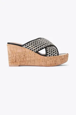 Carvela Sorrento Wedge Mule Black Sandals AU 7 (EU 38)