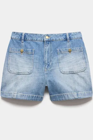 mint&berry Mid Wash 100% Cotton Denim Shorts 16