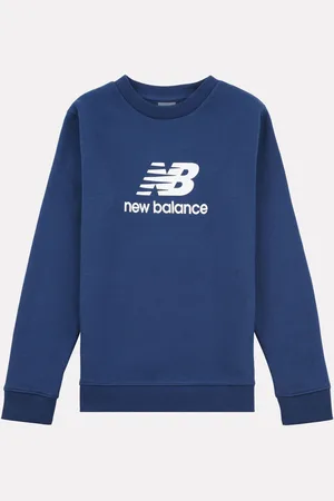New Balance Navy Boys Stacked Logo Sweatshirt 12