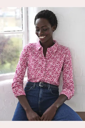 Pure Collection Jersey Long Sleeve Button Through Shirt 14
