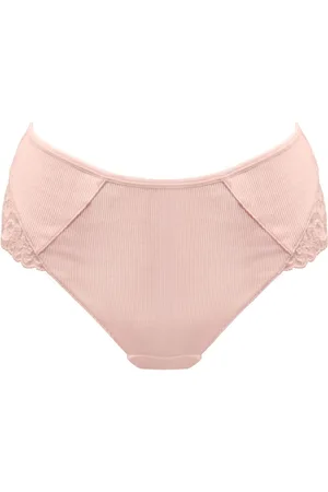 Pour Moi Pink Love To Lounge Lace and Modal Rib Midi Briefs 12