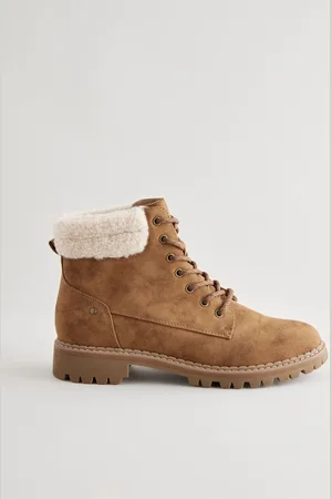 Next Tan Brown Extra Wide Fit Forever Comfort Casual Lace-Up Ankle Boots AU 8 (EU 39)