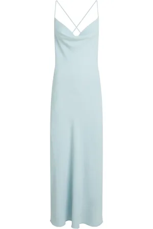 Calvin Klein Crepe Dress With Low Back Drape AU 16