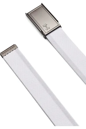 Under Armour White Drive Webbing Golf Belt One