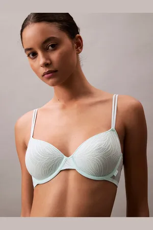 Calvin Klein Green Sheer Marquisette Lightly Lined Demi Bra