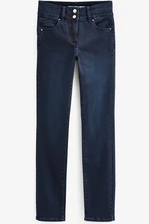Next Inky Blue Denim Slim Lift And Shape Jeans AU 10 Petite