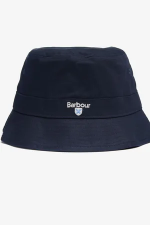 Barbour Navy Blue Cascade 100% Cotton Bucket Hat M