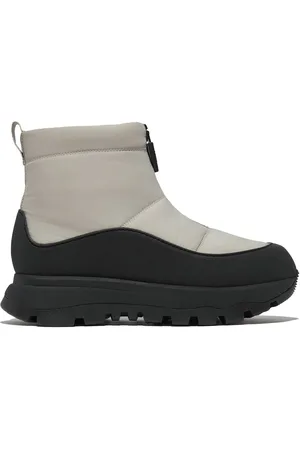 FitFlop Neo-D-Hyker Waterproof Zip Front Padded Black Boots AU 6 (EU 37)