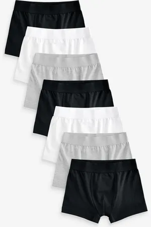Next Black/White/Grey Trunks 7 Pack (2-16yrs) 7