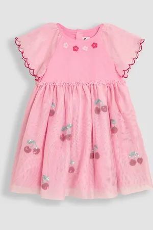 JoJo Maman Bébé Angel Sleeve Appliqué Tulle Party Dress 6