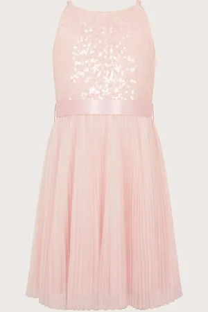 Monsoon Keita Embellished Plisse Dress 12