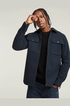 G-Star Navy Oversized Jacket Shirt L