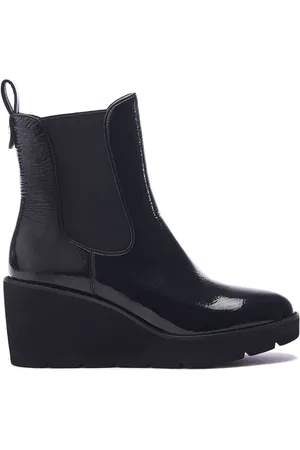 Moda In Pelle Allby Wedge Chelsea Black Boots AU 7 (EU 38)