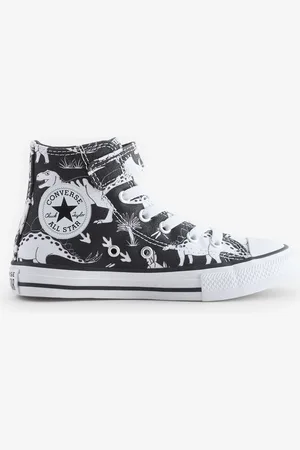 Converse Multi Junior Chuck Taylor Dinosaur Print 1V Easy On Trainers AU 12.5 (EU 31)