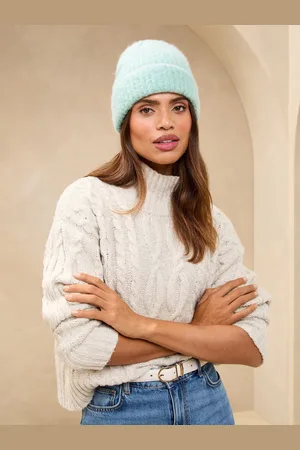 Lipsy London Green Brushed Beanie One