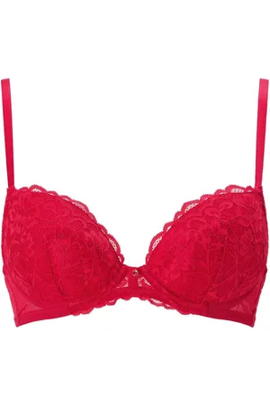 Ann Summers Red Pad Balcony Sexy Lace Underwired Bra 32 FF