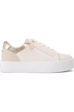 Carvela Statement Zip White Trainers AU 7 (EU 38)