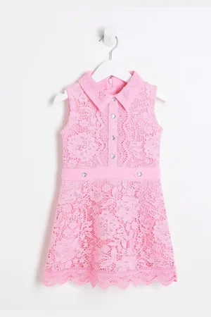 River Island Girls Lace Collar Shirt Dress 2
