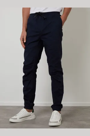 Threadbare Blue Jogger Style Drawcord Trousers large