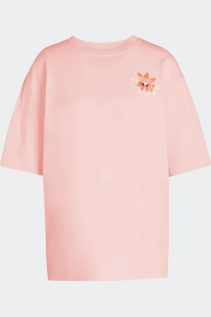 adidas Pink Oversize Graphic 100% Cotton T-Shirt 16