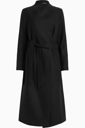 AllSaints AllSaints Black Riley Coat AU 14