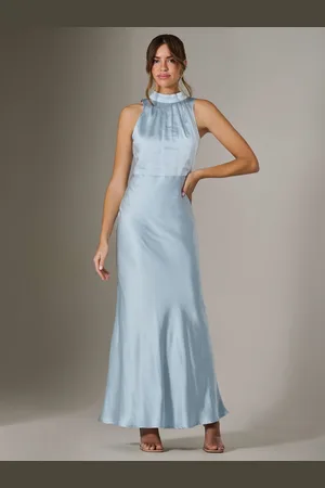 Jolie Moi Halter Neck Maxi Dress AU 18