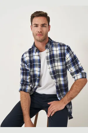 J.Crew 100% Cotton Multicheck Brushed Twill Shirt S