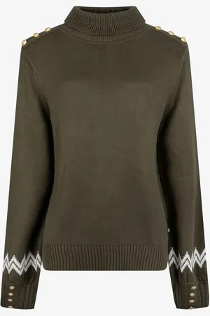 The Little Tailor Button Trim Luxury Knit Christmas Jumper L
