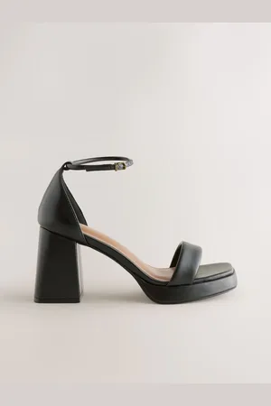 Next Black Forever Comfort Square Toe Platform Flare Heels AU 6 (EU 37)