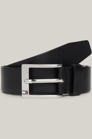 Tommy Hilfiger Black Leather Aly Belt 34W x 31L (UK 34 R)