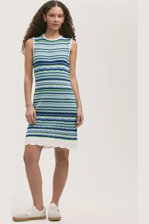 Finery London Zendaya Knitted Striped Sleeveless Dress 14