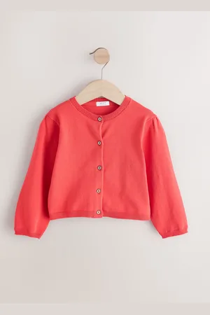Next Red Pleated Sleeve Cardigan (3mths-10yrs) 4