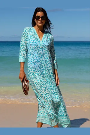ASPIGA Long Sleeve Viola 100% Cotton Dress medium