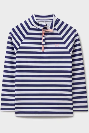 J.Crew Blue Half Zip Rash Vest 110116cm