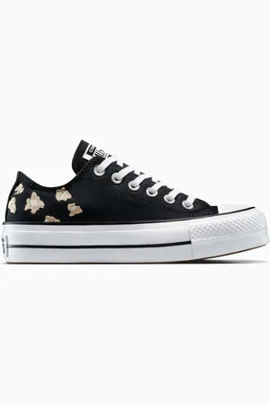 Converse Black Platform Lift Chuck Ox Trainers AU 9 (EU 41)