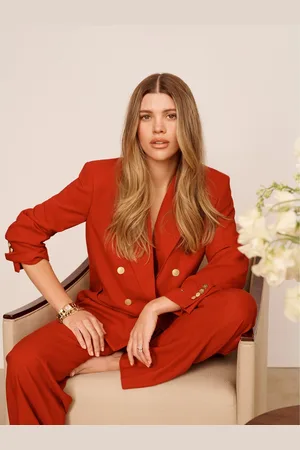 Tommy Hilfiger X Sofia Richie Grainge Double-Breasted Red x Sofia Richie Grainge Double-Breasted Red Blazer AU 14