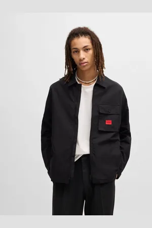 HUGO BOSS Cotton Zip-Up Overshirt XXL