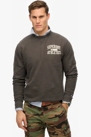 Superdry Charcoal Athletic Essential Loose Fit Hoodie L