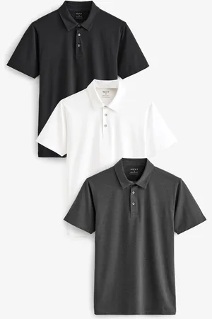 Next Muscle Fit Short Sleeve Jersey Polo Shirts 3 Pack 5XL