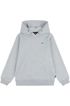 Lee Grey Boys Badge 100% Cotton Hoodie 7