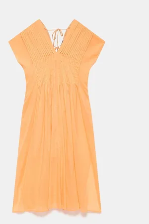 mint&berry Pleated 100% Cotton Maxi Dress XS