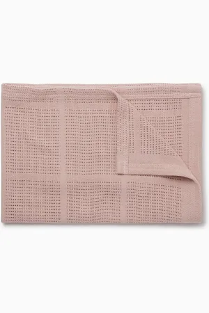 Mori Rose Pink Cellular Baby Blanket One