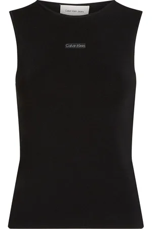 Calvin Klein Black Sleeveless Jumper XL