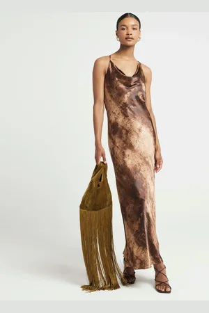 River Island V-Neck Floral Slip Dress AU 14
