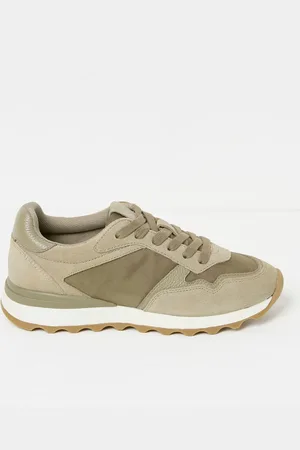 Fat Face FatFace Khaki/Green Iva Runner Trainer AU 10 (EU 42)