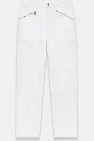 mint&berry White Slim Zip Detail Jeans AU 6 R